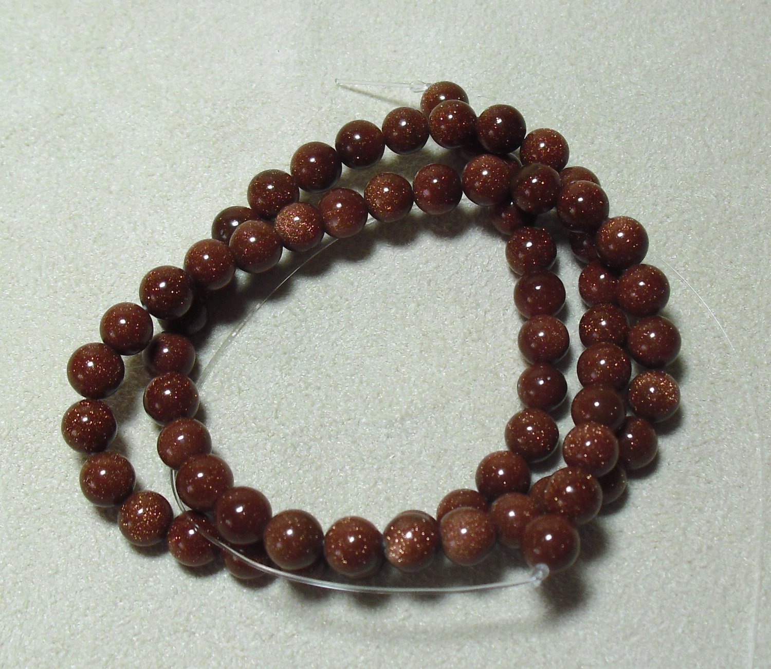 Brown Goldstone Beads