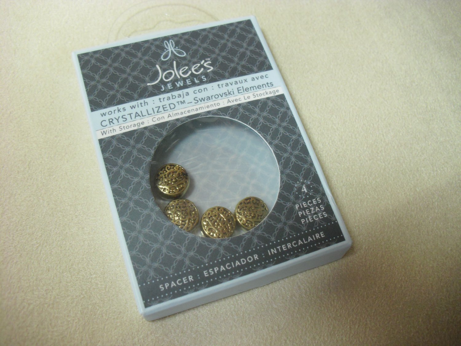 Gold-colored Spacer Beads