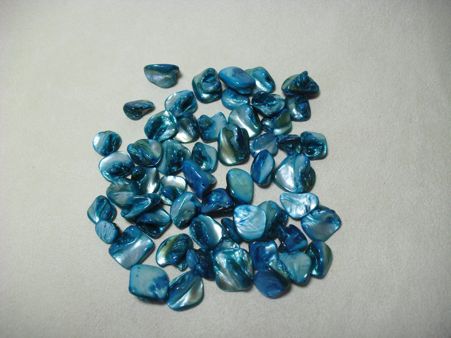 Blue Shell Beads