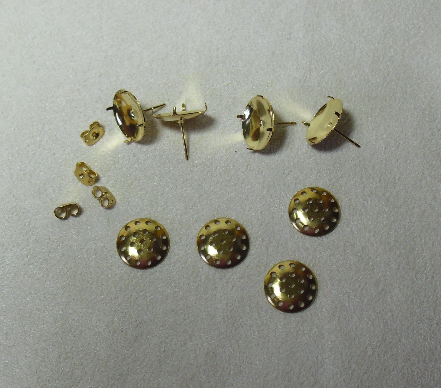 Gold-Plated Earrings Findings