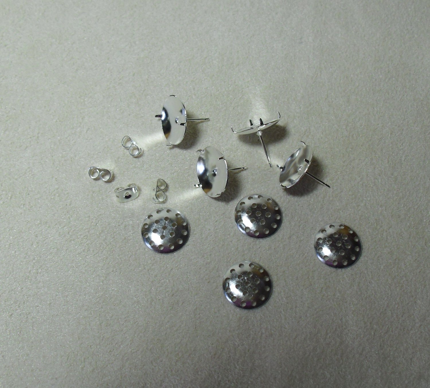 Silver-Plated Earring Findings