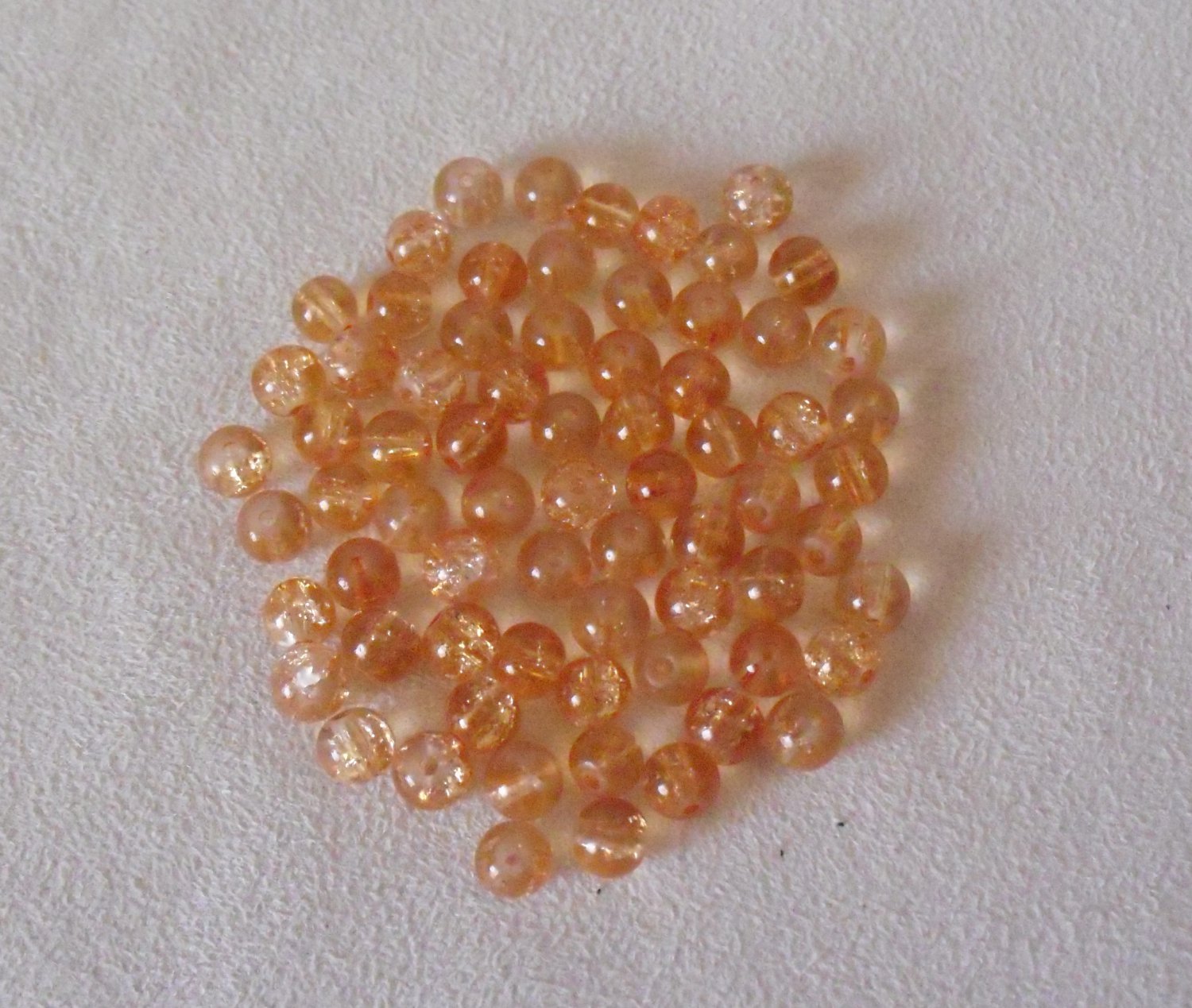 Amber Glass Beads