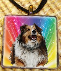 Collie Glass Pendant