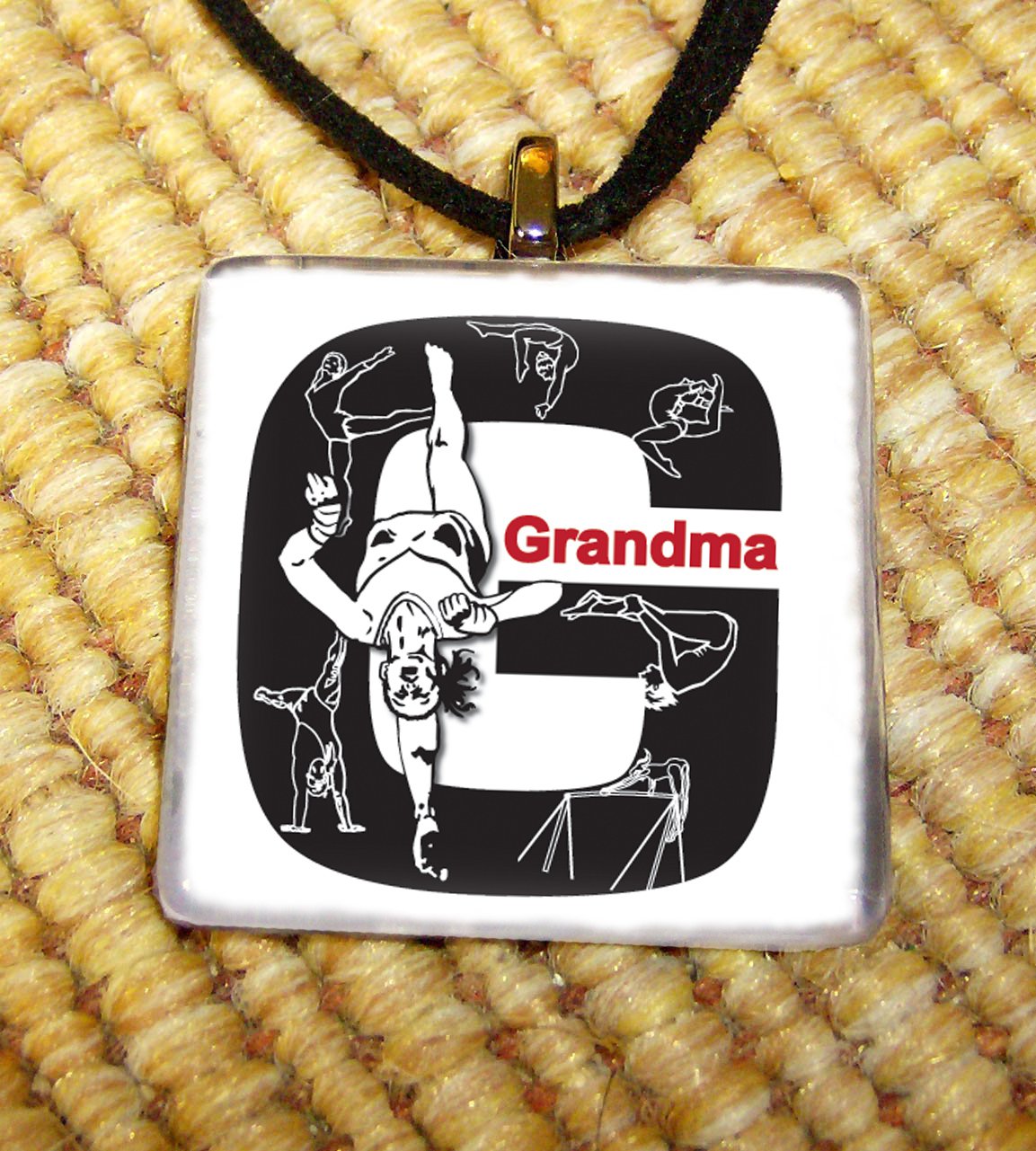 Gymnastics - My Life Glass Pendant