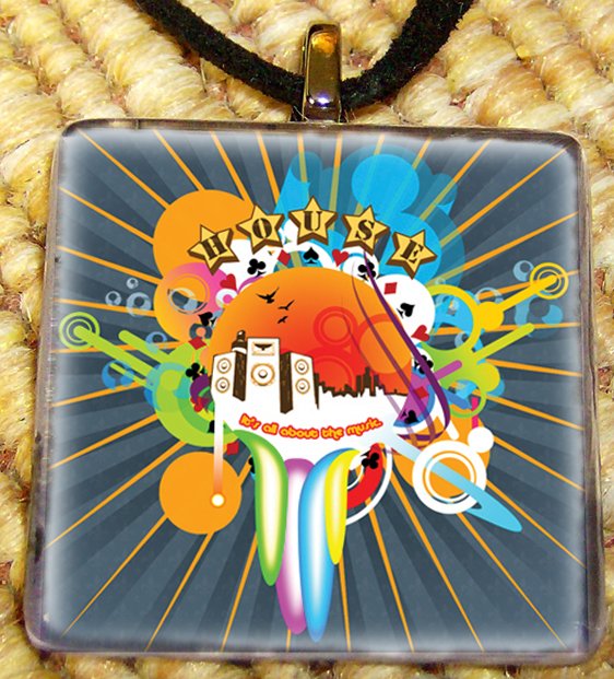 Hip Hop - Glass Pendant