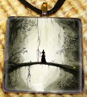 Alone - Glass Pendant