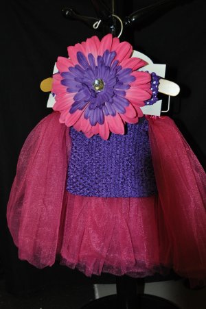 Hot Pink and Purple Tutu Set