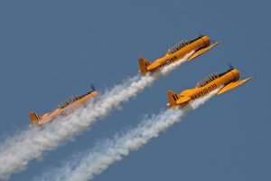 Harvard Demo Flight 8x10 matted and framed.