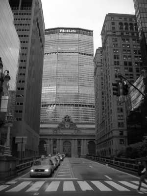 Taxi Cabs on Park Avenue 8x10 matted and framed