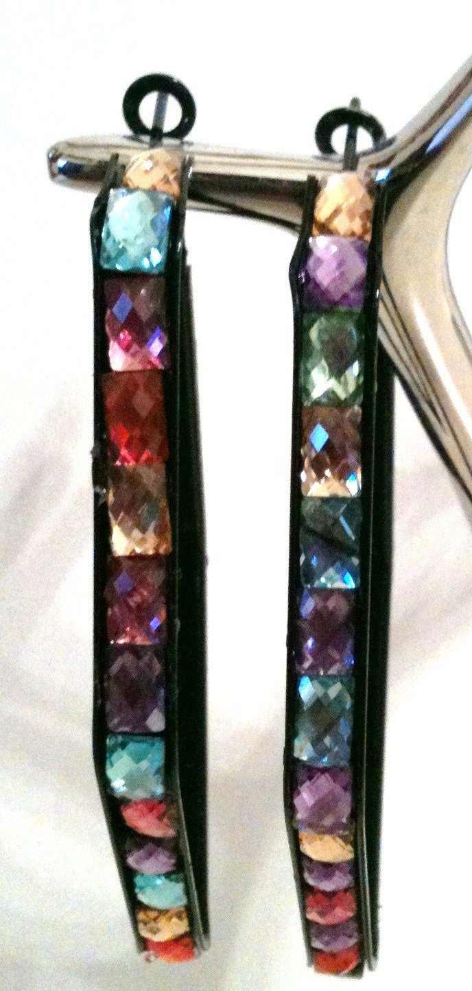 MULTI COLOR CRYSTAL EARRINGS (NEW)