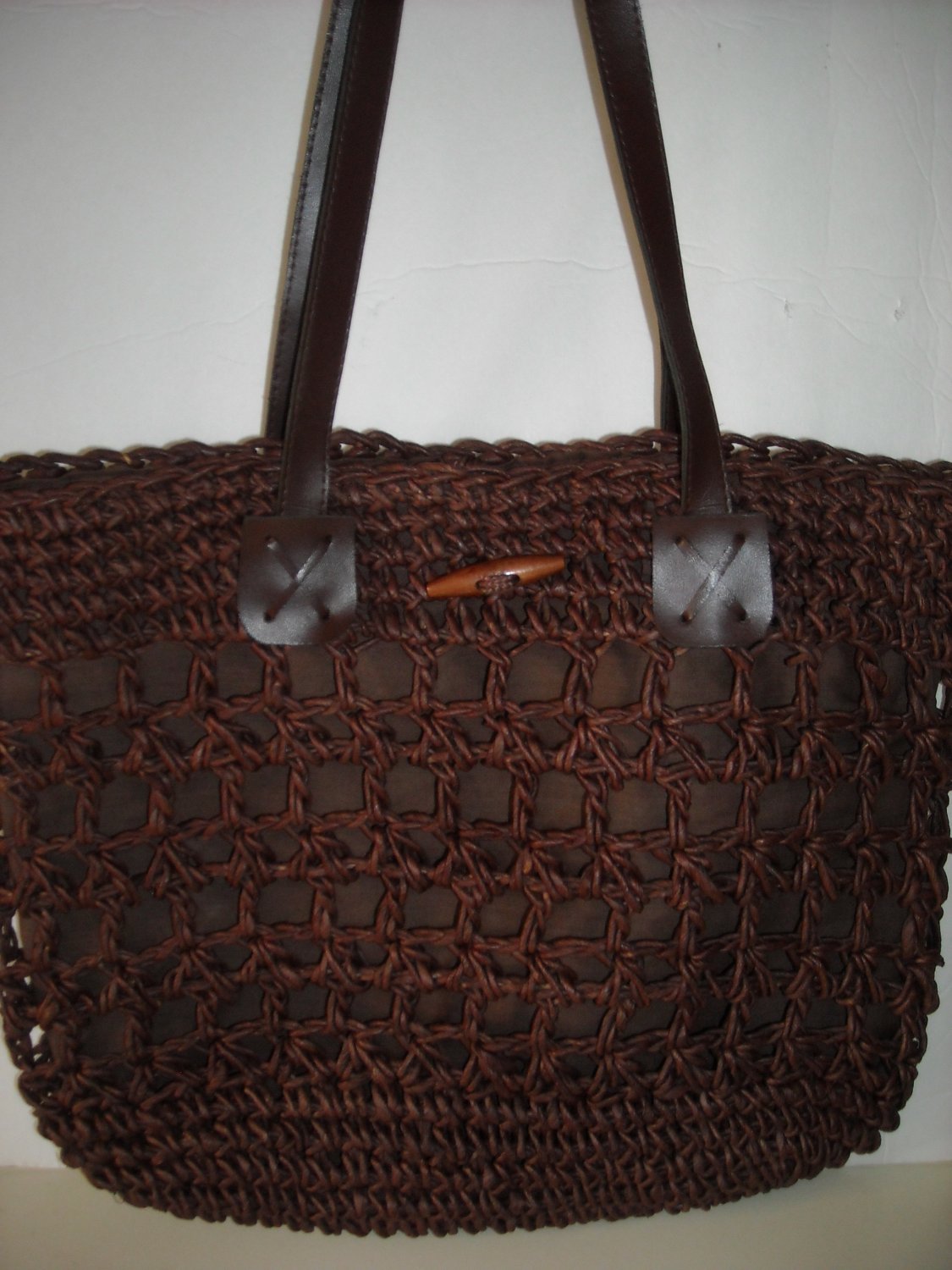 BROWN SUMMER STRAW BAG (NEW)