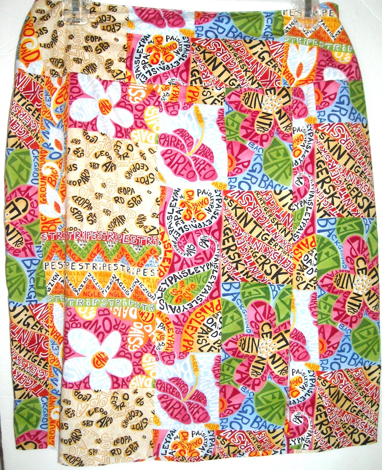 VINTAGE FLORAL & PRINT SKIRT SIZE 6