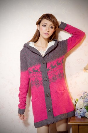 Snowflake knitted Sweater#88012