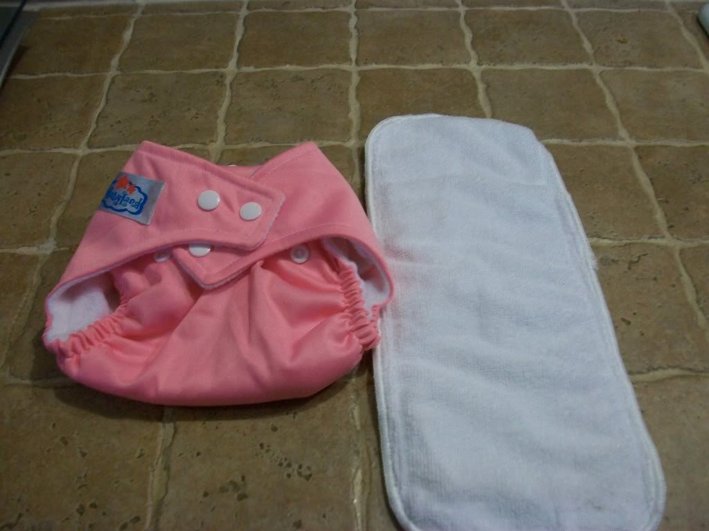 Pink Babyland ~ Nappies W/ Inserts ~ Cloth Diapers