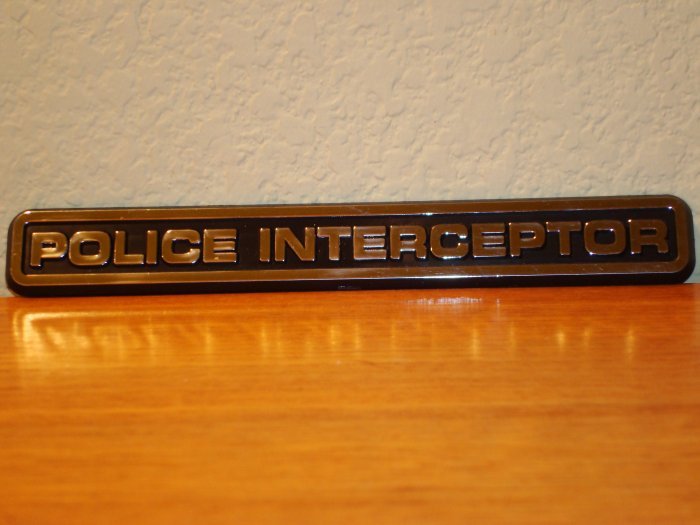 P71 'Police Interceptor Emblem"