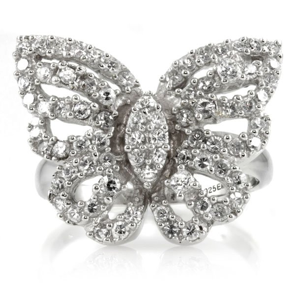 Silver Butterfly Ring - Mariah Carey Inspired