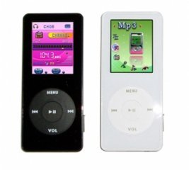 MP4 Player 4GB, 1.8-inch LCD, Stylish Thin Design - White