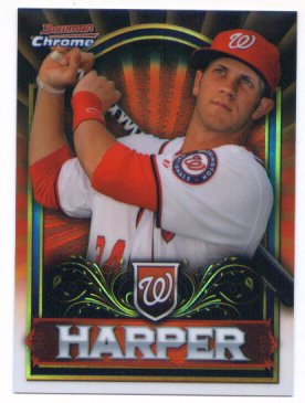 2011 Bowman Chrome Bryce Harper Red Refractor #BCE1