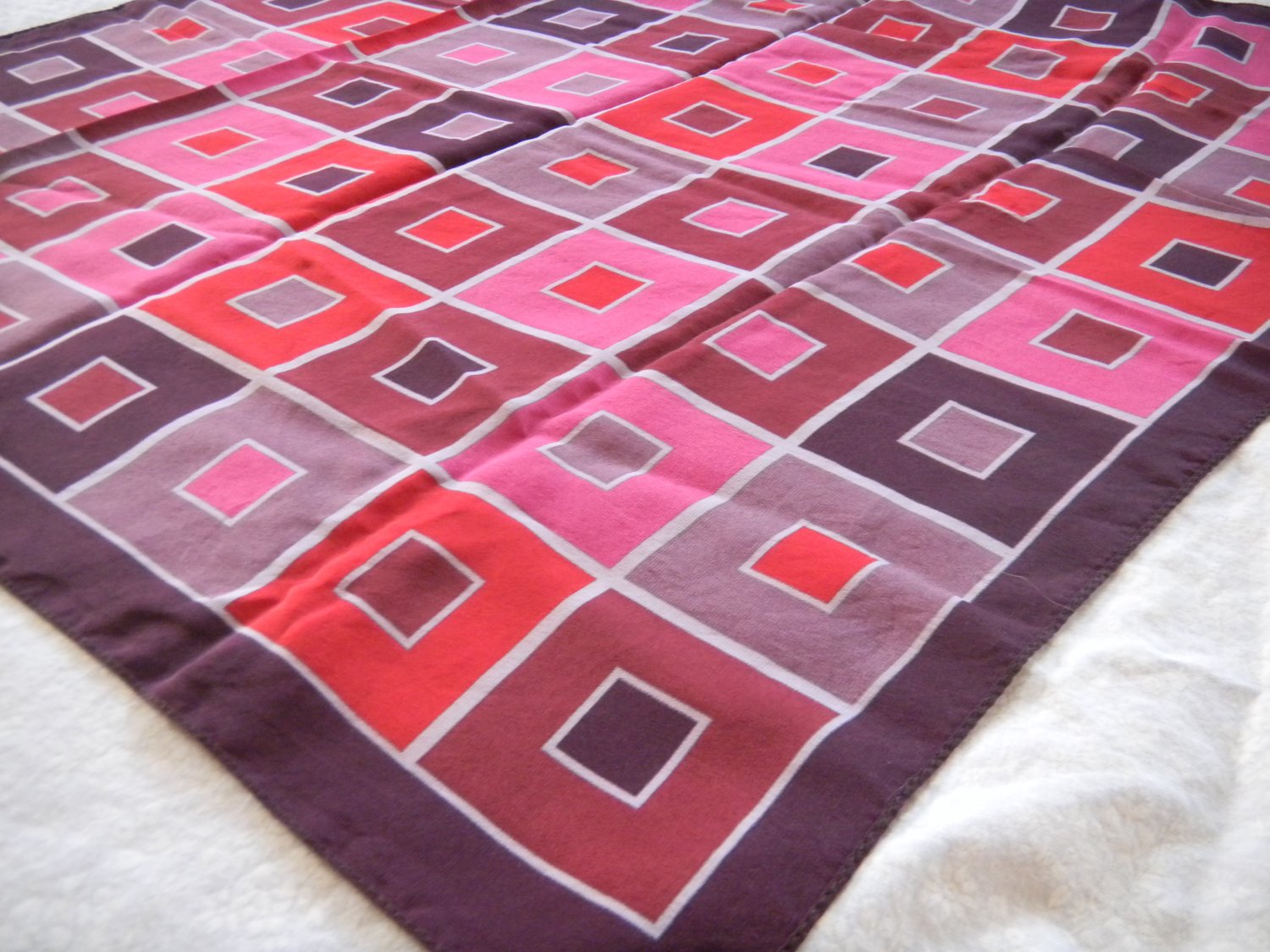 Vintage Silk Signed Scarf NICE
