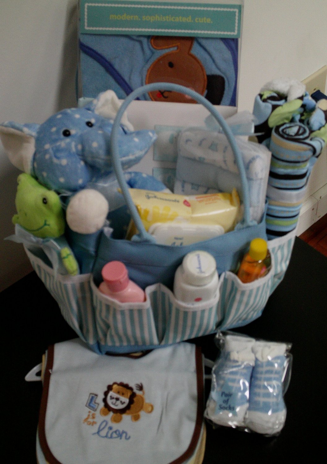 Welcome Home Baby Boy Gift Tote