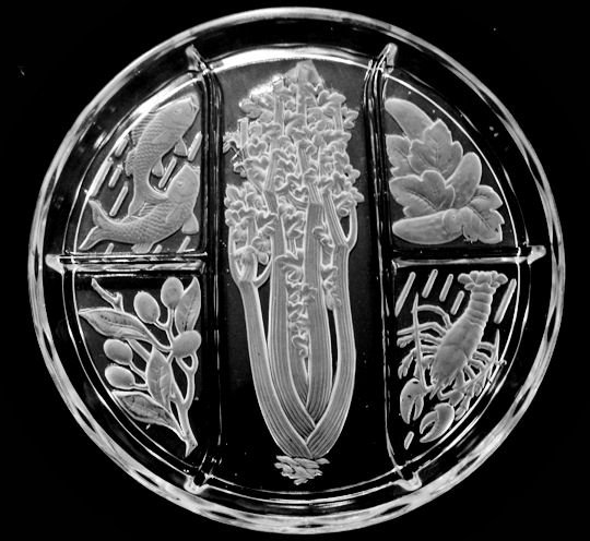 Vintage Cameo Glass Serving Dish - More pieces Available - Read Description