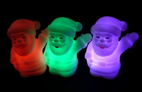 LED light Santa Claus 7color light Father Christamas light Christmas light