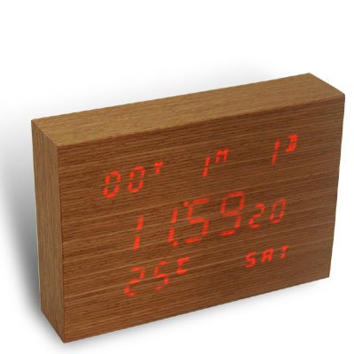 Flip Wooden Clock