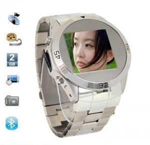 Quad-band stainless steel watch mobile phone MQ006