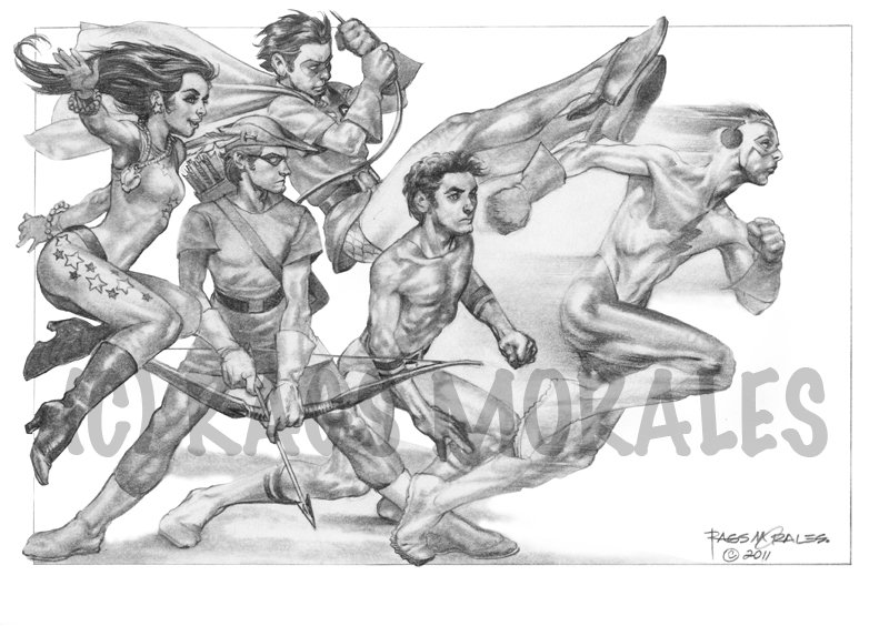 Teen Titans Print 11"x17"