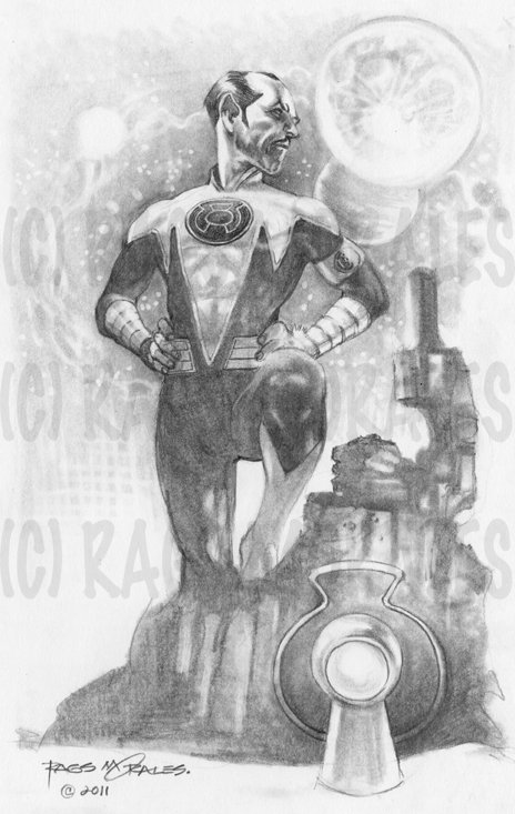 Sinestro Print 11"x17"