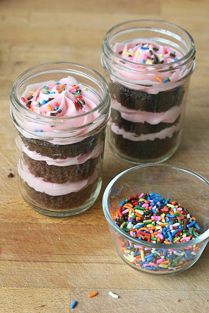 Frosted Cupcakes In A Jar (2 Jars)