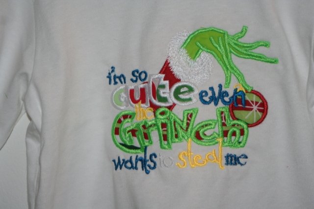 Grinch Embroidered shirt