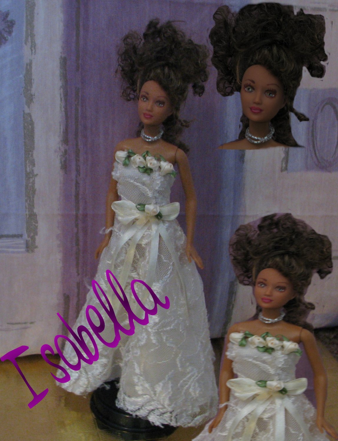 Isabella-OOAK wedding fashion doll formerly known as Kayla Barbie