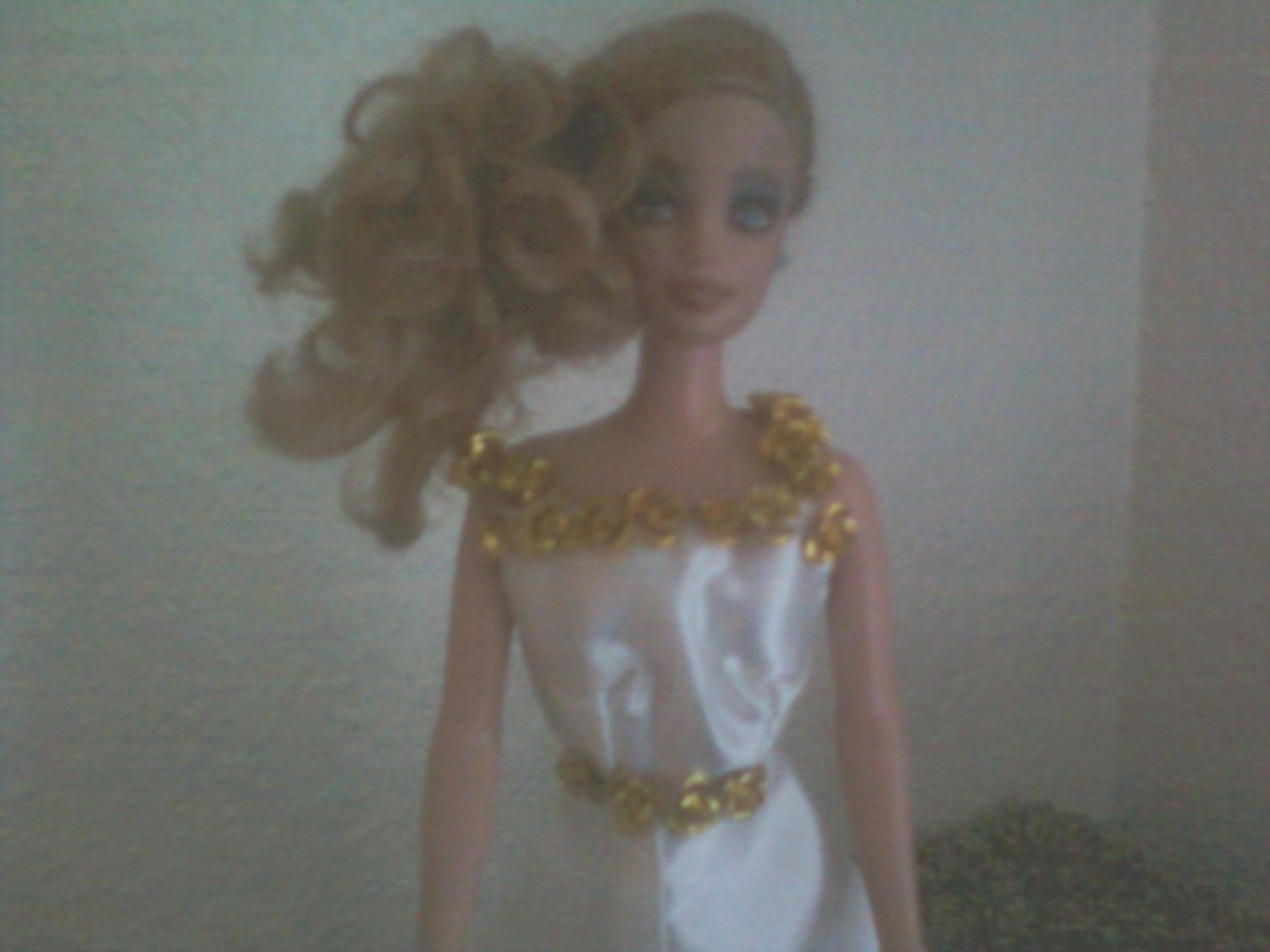 Golden dream OOAK wedding dress for Barbie