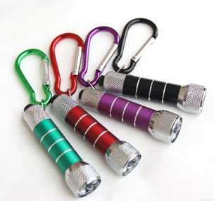 Brand New 5 LED Keychain Flashlight Mini Torch with AA Battery