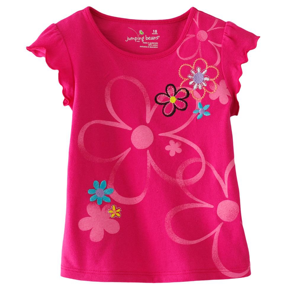 Jumping Beans Pink Flower Tee