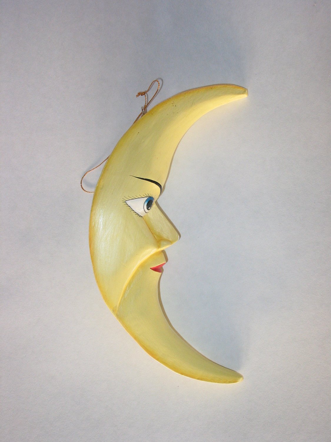 Large Yellow Crescent Moon