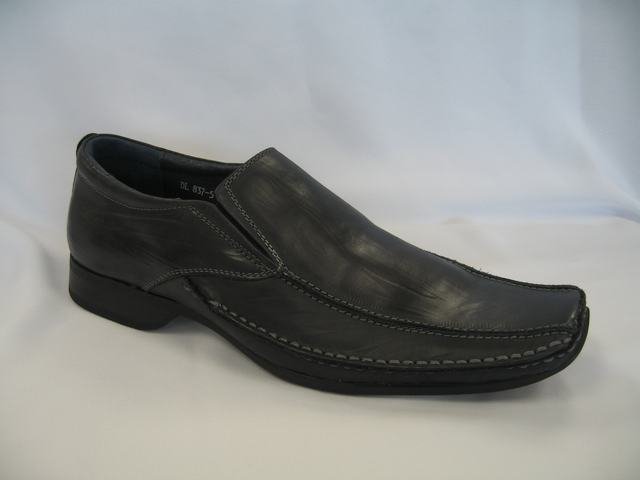 Grey Geuine Leather Dressing Shoes