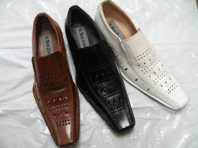White Geuine Leather Dressing Shoes