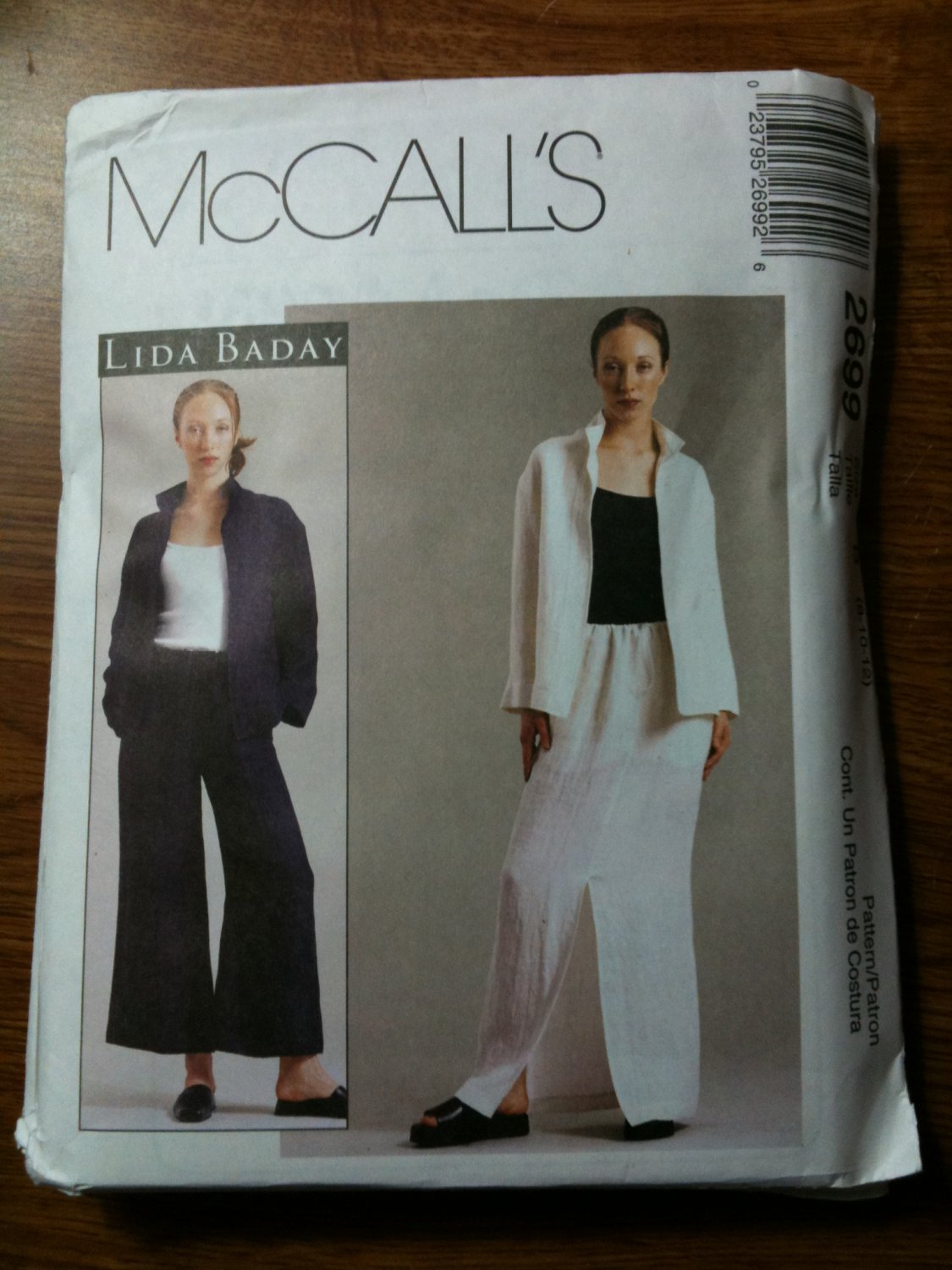 McCall's 2699 Misses'/Miss Petite Unlined Jacket, Pants and Skirt Size C 10-12-14