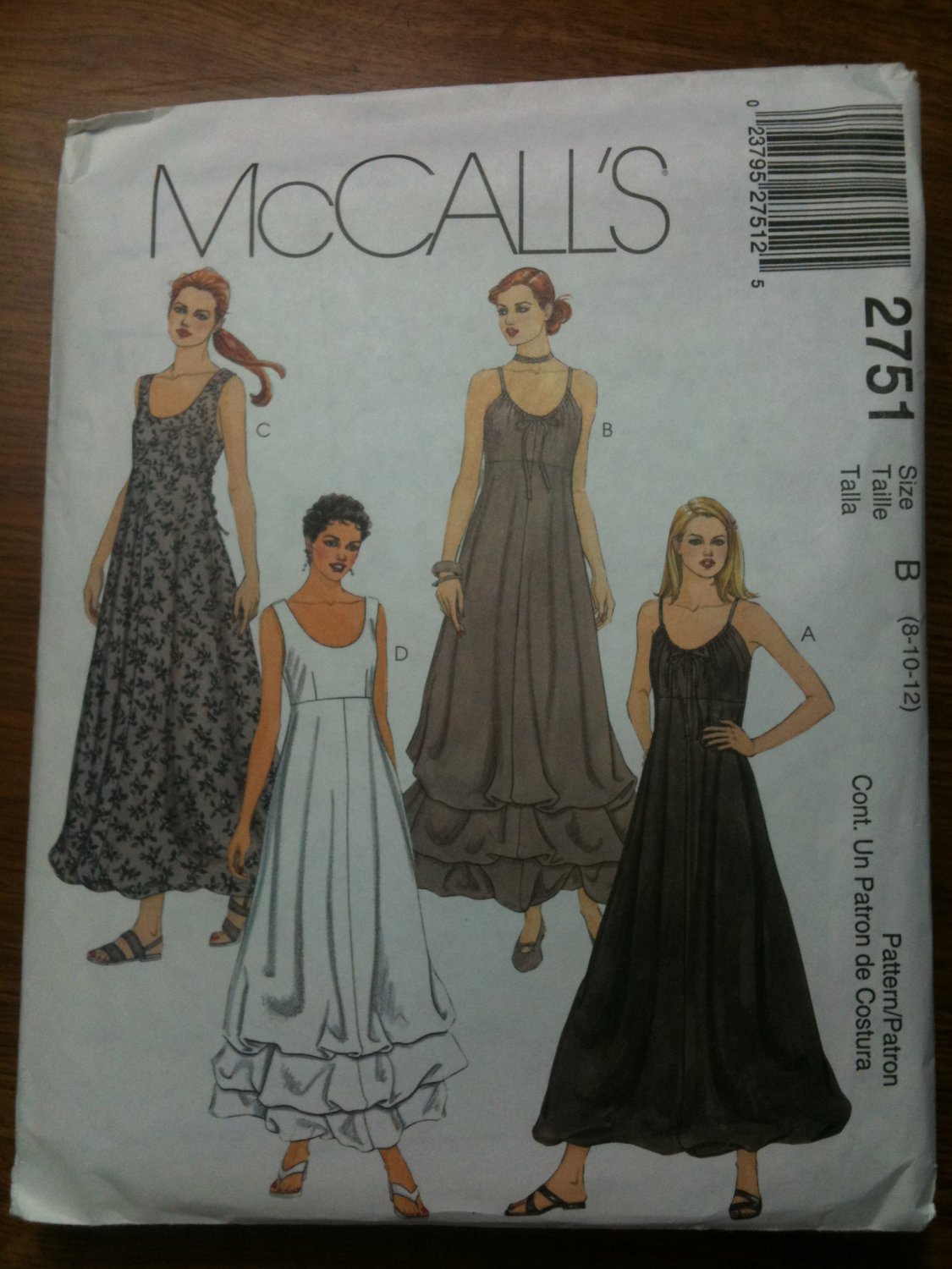 McCall's 2751 Misses'/Miss Petite Lined Dress Size C 10-12-14