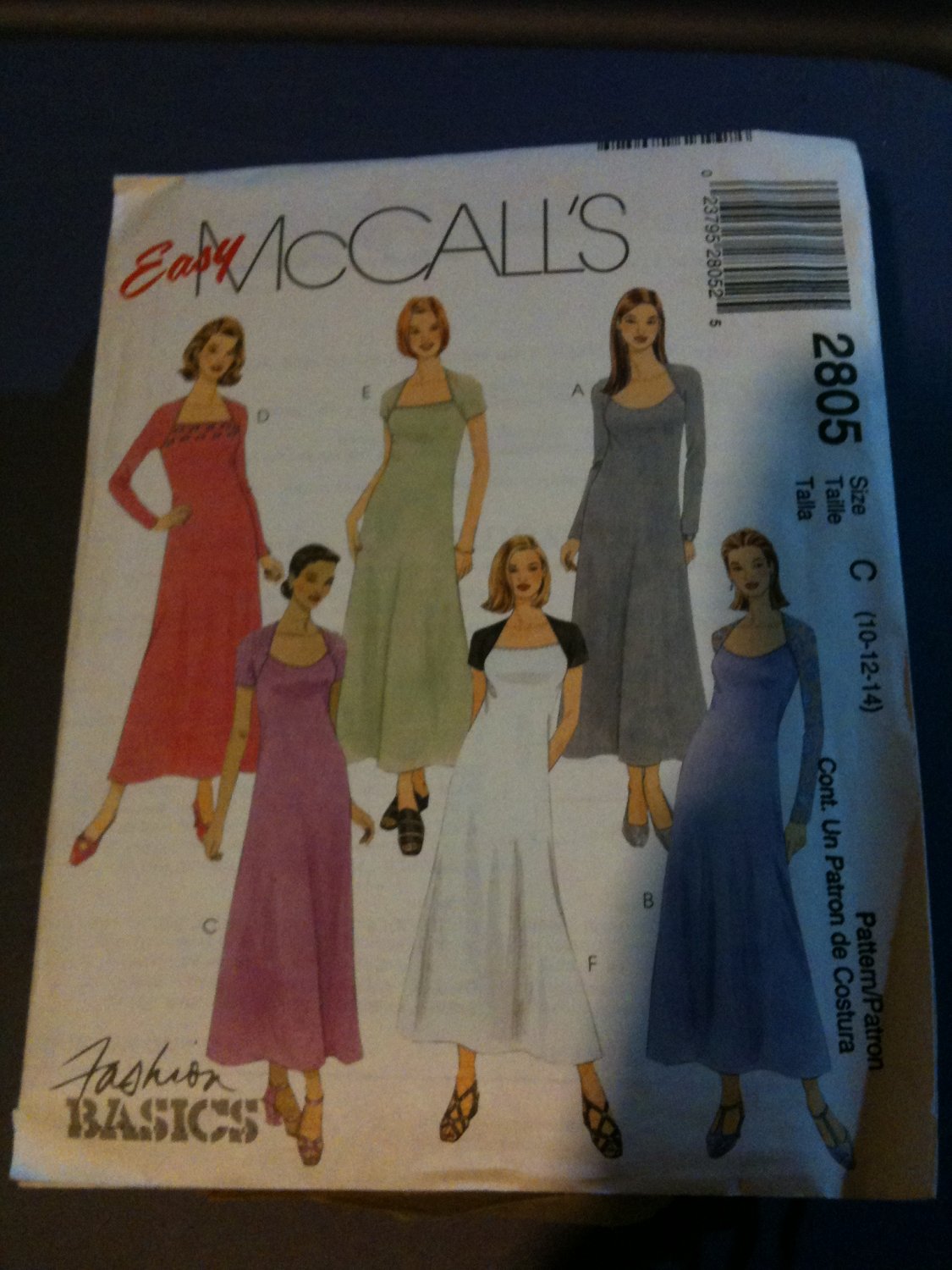 McCall's 2805 Misses'/Miss Petite Dress Size E 14-16-18