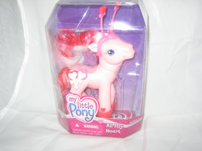My Little Pony All My Heart 2006 Pink Valentines G3 NIP