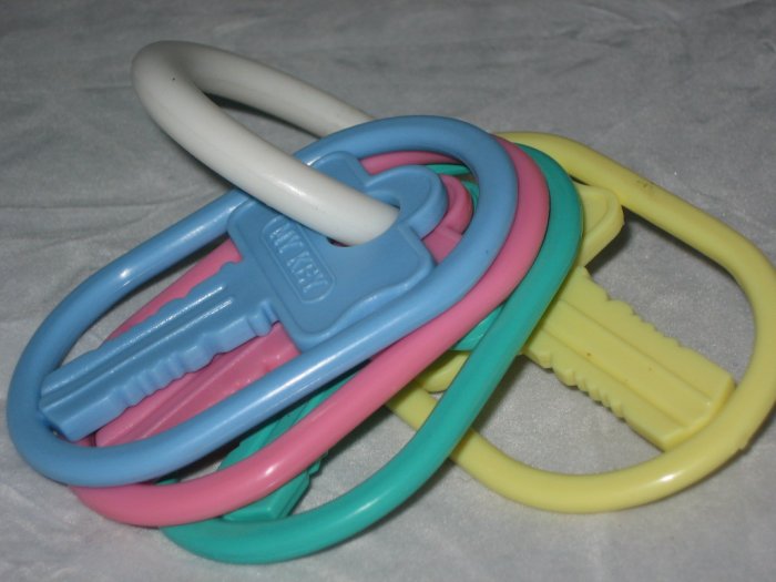 Baby Keys Teething Plastic Toy Rattle Shake Teethe