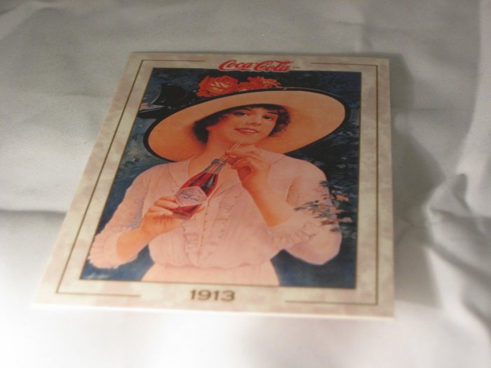 Coca Cola Girl MINT Trading Card Wide Hat 1993 #19