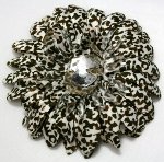 Gerbera Daisy Flower Clips in exotic animal prints!