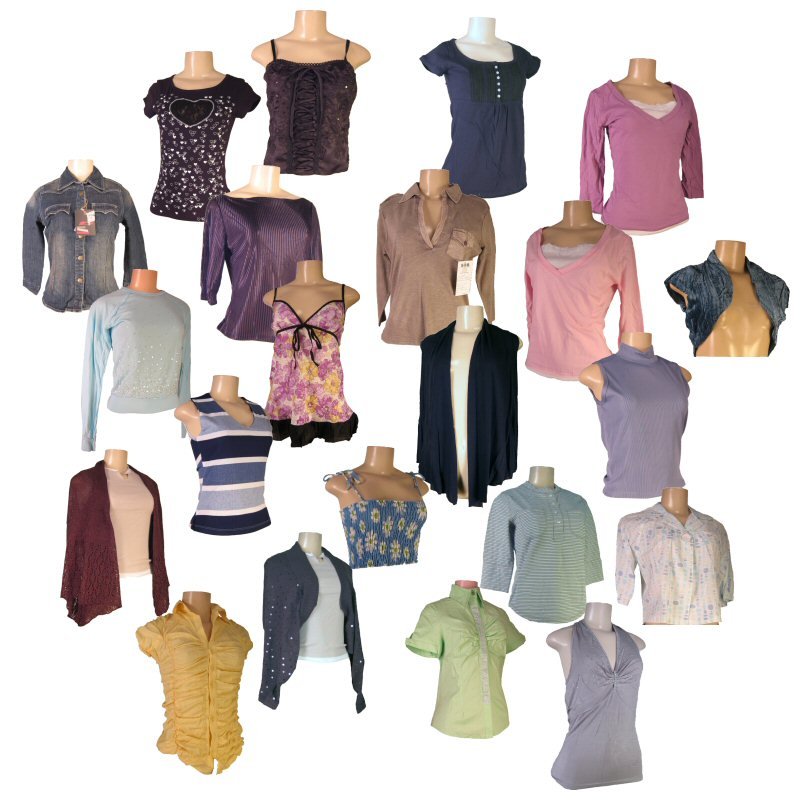 Assorted junior tops x 25