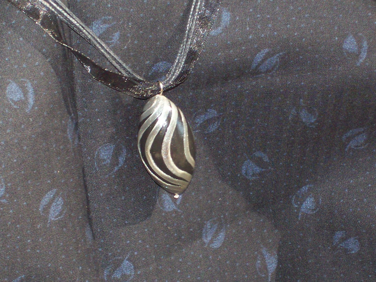 Black and silver spiral