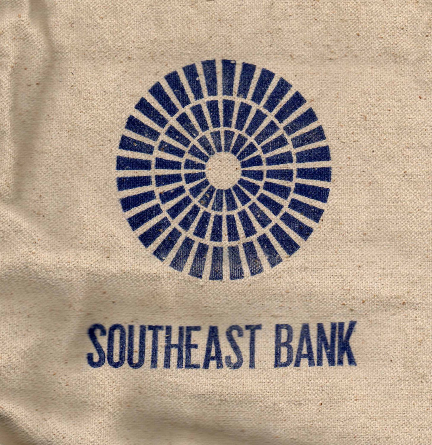 Vintage Heavy Duty Canvas Bank Bag from a Seized South Florida S&L