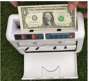 Charge detector money counter dollar multinational currency the euro banknote detector
